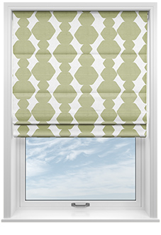 Construct, Grass Green - Twist&Fit Roman Blind